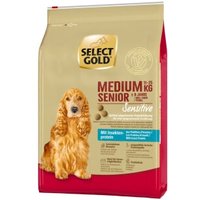 SELECT GOLD Sensitive Trockenfutter Hund Senior Medium mit Insekten-Protein-Mischung 4 kg