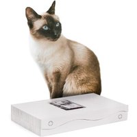 Canadian Cat Company Kratzbrett Kratzblock aus zwei Kratzwellen 2 in 1 weiß