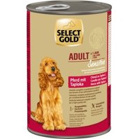 SELECT GOLD Nassfutter Hund Sensitive Adult Pferd mit Tapioka 12x400 g