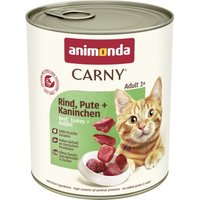animonda Carny Nassfutter Katze Adult Rind, Pute und Kaninchen 12x800 g