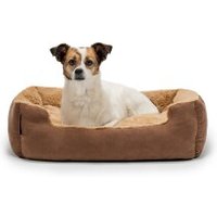 Lionto Hundebett mit Wendekissen braun M