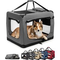 Lionto Hundetransportbox - faltbar - grau XXL