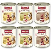 animonda GranCarno Original Nassfutter Hund Adult, Mixpaket 6x800 g Deftige Variation