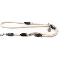 Lionto verstellbare Hundeleine, Doppelleine beige