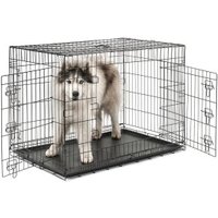 Lionto Hundetransportkäfig Tiertransportbox Hundebox Größe (S) 45x31x36 cm XXL