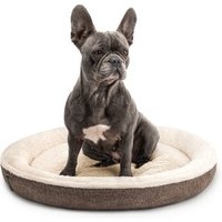 Lionto Rundes Hundebett braun M