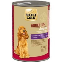 SELECT GOLD Nassfutter Hund Sensitive Adult Lamm mit Lachs und Kartoffel 12x400 g