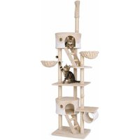 Lionto Kratzbaum XXL, Höhenverstellbar (230 - 250 cm) weiß/ beige