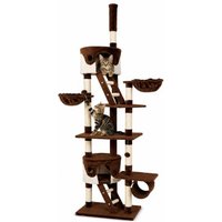 Lionto Kratzbaum XXL, Höhenverstellbar (230 - 250 cm) braun/ beige