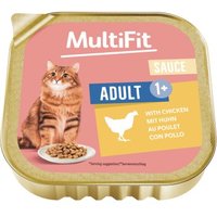 MultiFit Nassfutter Katze Adult, in Sauce, Huhn 16x100 g