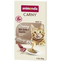 animonda Carny Cream 6x16g Ente und Taurin 6x16 g