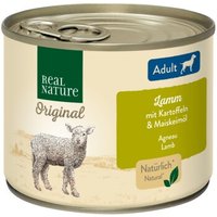 REAL NATURE Nassfutter Hund, Adult, Lamm mit Kartoffeln 6x200 g