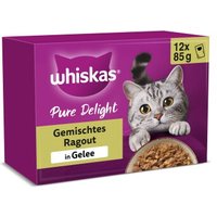 Whiskas Pure Delight Gemischtes Ragout in Gelee Multipack 12x85g
