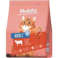 MultiFit Trockenfutter Katze, Adult, Rind 2 kg