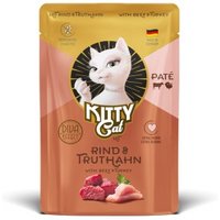 KittyCat Nassfutter Katze, Adult, Paté Rind und Truthahn 6x85 g
