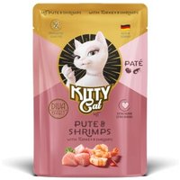 KittyCat Nassfutter Katze, Adult, Paté Pute und Shrimps 6x85 g