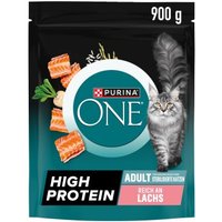Purina ONE Trockenfutter Katze High Protein 900g Lachs