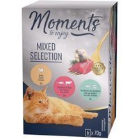 MOMENTS Nassfutter Katze Adult, Mixed Selection 6x70 g