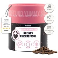 ALPHAZOO Kleines Rinderz-Vous 65g I Leckerli für Hunde
