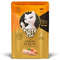 KittyCat Nassfutter Katze, Adult, Filet in Paté Huhn mit Lachs 6x85 g