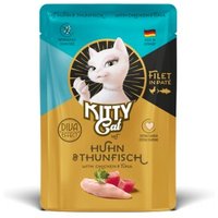 KittyCat Nassfutter Katze, Adult, Filet in Paté Huhn und Thunfisch 6x85 g