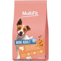 MultiFit Trockenfutter Hund Adult, Mini, mit Rind, Huhn & Mais 2,5 kg