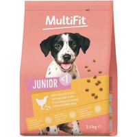 MultiFit Trockenfutter Hund Junior, mit Geflügel & Reis 2,5 kg
