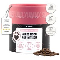ALPHAZOO Alles Fisch Auf'm Tisch 65g I Leckerli für Hunde