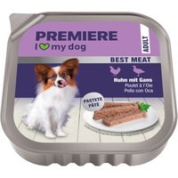 PREMIERE Best Meat Nassfutter Hund, Adult, Huhn und Gans 16x100 g