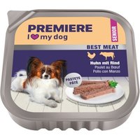 PREMIERE Best Meat Nassfutter Hund, Senior, Huhn mit Rind 16x100 g