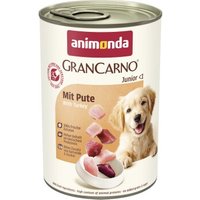 animonda GranCarno Original Nassfutter Hund Junior, Pute 12x400 g