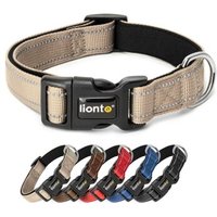 Lionto verstellbares Hundehalsband beige S