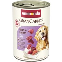 animonda GranCarno Original Nassfutter Hund Senior, Rind und Lamm 12x400 g