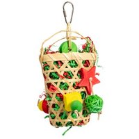 HappyBird Hängespielzeug Bamboo Shred-Basket