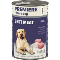 PREMIERE Best Meat Nassfutter Hund, Adult, Kalb mit Reis 6x400 g