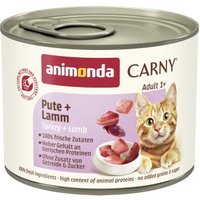 animonda Carny Nassfutter Katze Adult Pute und Lamm 6x200 g