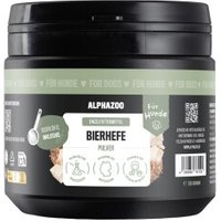 ALPHAZOO Bierhefe Pulver für Hunde & Katzen I Reine Hefe I Vitamin B Komplex 250 g