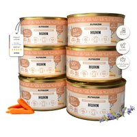 ALPHAZOO Nassfutter Monoprotein Huhn 6x200g für Katzen