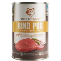 Wildfang Premium Nassfutter Rind pur – getreidefrei, 70% Fleisch, B.A.R.F.-Qualität 800 g