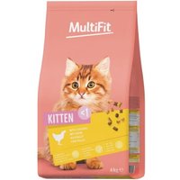 MultiFit Trockenfutter Katze, Junior, Huhn 4 kg