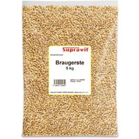 Supravit Braugerste - Ergänzungsfutter für Hühner und Tauben - energiereiches Zusatzfutter liefert wertvolle Kohlenhydrate - leicht verdaulich und gut verträglich 5 kg