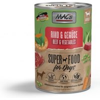 MAC's Nassfutter Hund Adult Rind und Gemüse 6x400 g