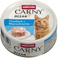 animonda Carny Nassfutter Katze Adult Ocean Thunfisch und Meeresfrüchte 12x80 g