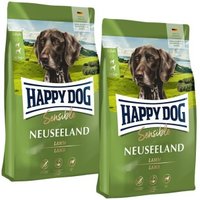 HAPPY DOG Sensible Trockenfutter Hund Adult, Neuseeland, Lamm 2x12,5 kg