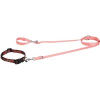 FIT+FUN Halsband+Leine Set lachs L
