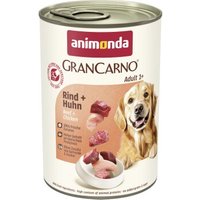 animonda GranCarno Original Nassfutter Hund Adult, Rind und Huhn 24x400 g