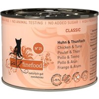 Catz finefood Nassfutter Katze Classic Adult No. 25 Huhn und Thunfisch 12x200 g