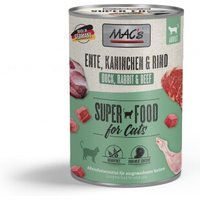 MAC's Nassfutter Katze Adult Ente, Kaninchen und Rind 6x400 g