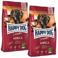 HAPPY DOG Sensible Trockenfutter Hund Adult, Africa 2x12,5 kg