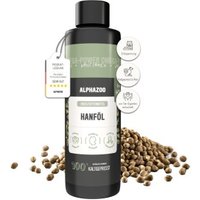 ALPHAZOO Premium Hanföl für Hunde I Entspannung und Fellglanz 300 g